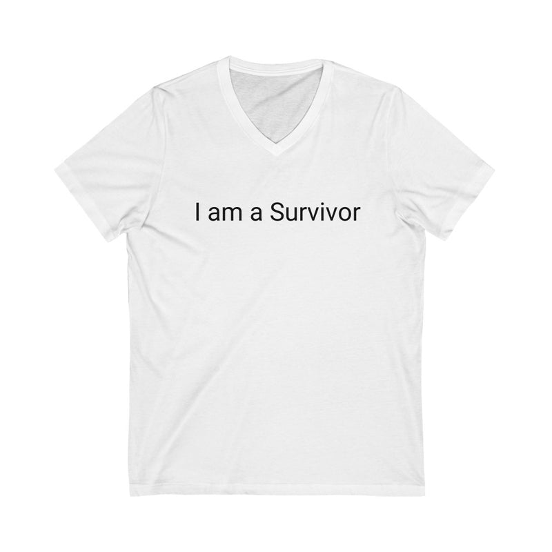 Unisex Jersey Short Sleeve V-Neck Tee